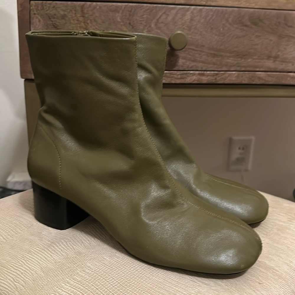 Zara Leather Boots Size 39